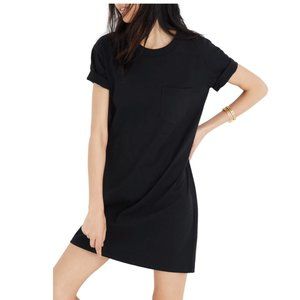 Madewell Pocket Tee Dress in Black